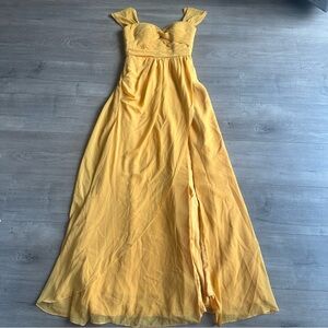 EUC AZAZIE ZAPHEIRA A-Line Ruched Chiffon Dress - size A4